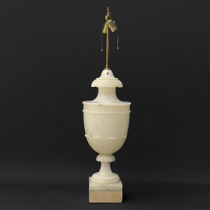 Large Alabaster Urn Lamp