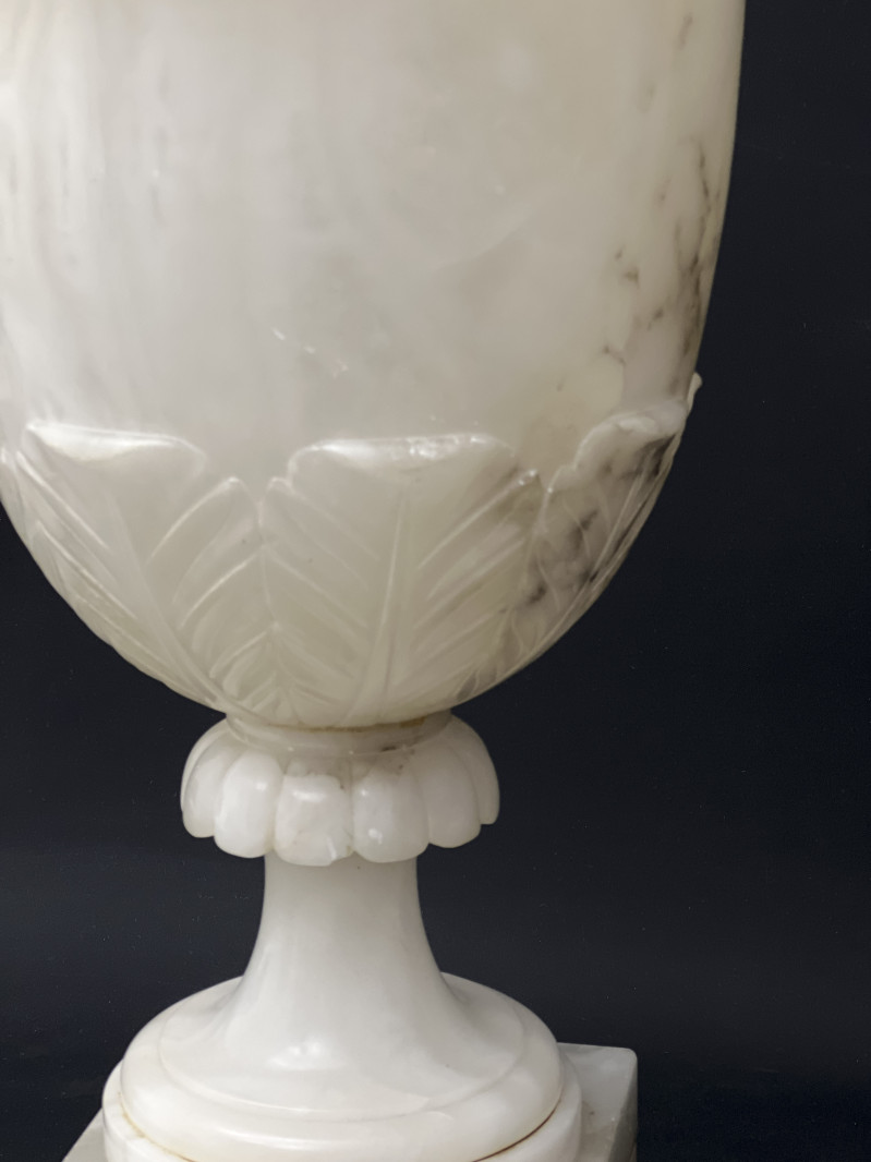 Large Alabaster Urn Lamp