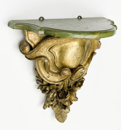 Gilt Wood Carved Bracket Shelf