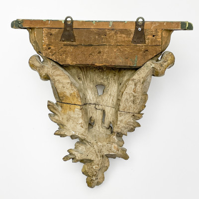 Gilt Wood Carved Bracket Shelf