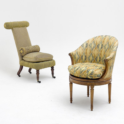 Chairs and Stools, Group of 4