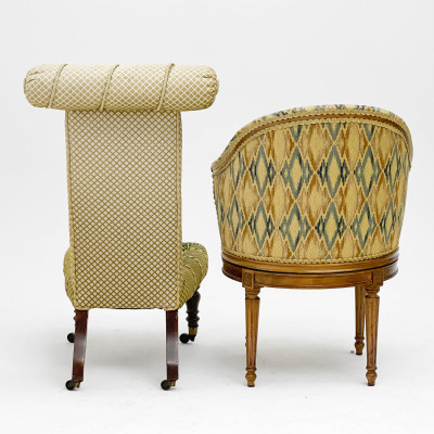 Chairs and Stools, Group of 4