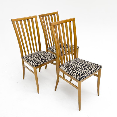 Chairs and Bookcase, Group of 6