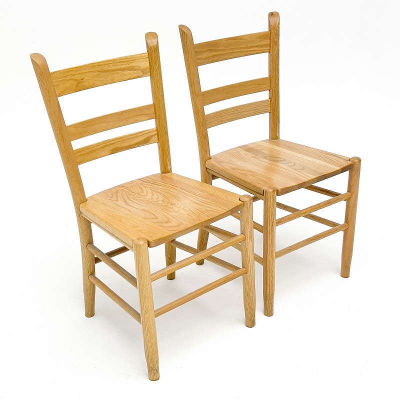 Chairs and Bookcase, Group of 6