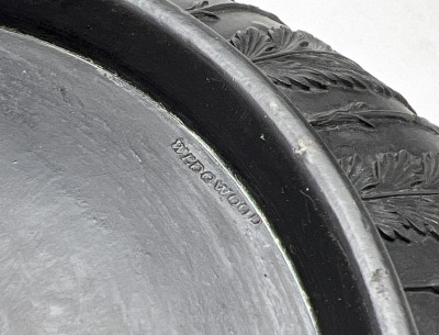 Wedgwood  - Basalt Covered Urns and Center Bowl, Group of 3