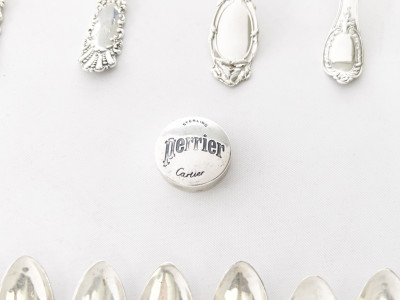 Cartier, Gorham, Wilhelm F. Jensen,Wedgewood, and other Sterling Articles, Group of 38