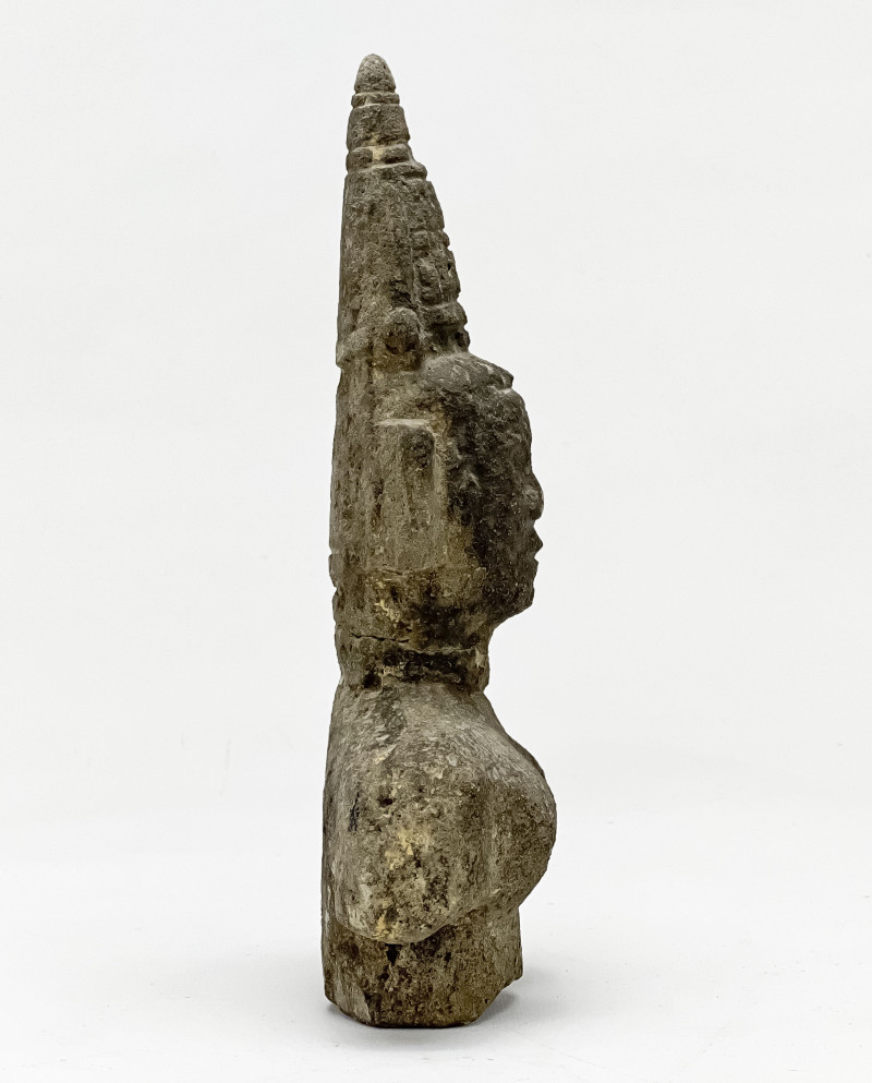 Indonesian Carved Stone Figure of a Deity