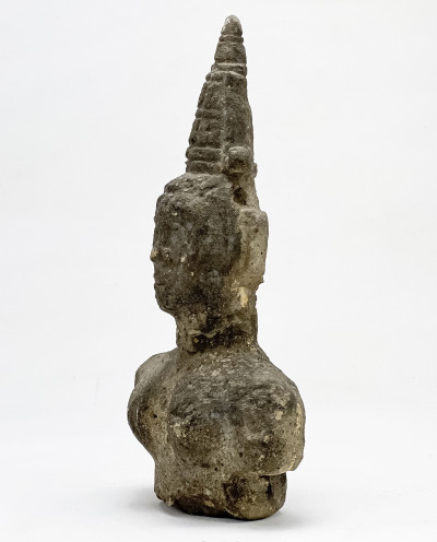 Indonesian Carved Stone Figure of a Deity