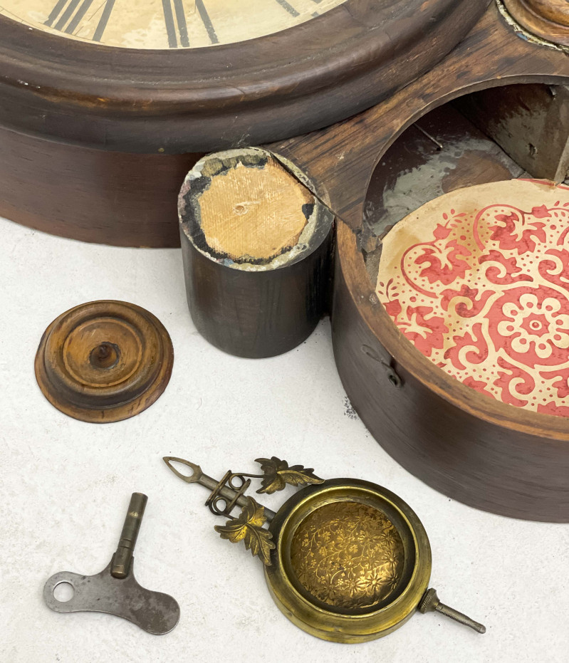 E. Ingraham &amp; Company - Figure 8 Wall Clock and Henry Smith Ogee Mantel Clock