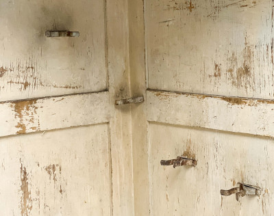 Carved Panel Corner Cupboard