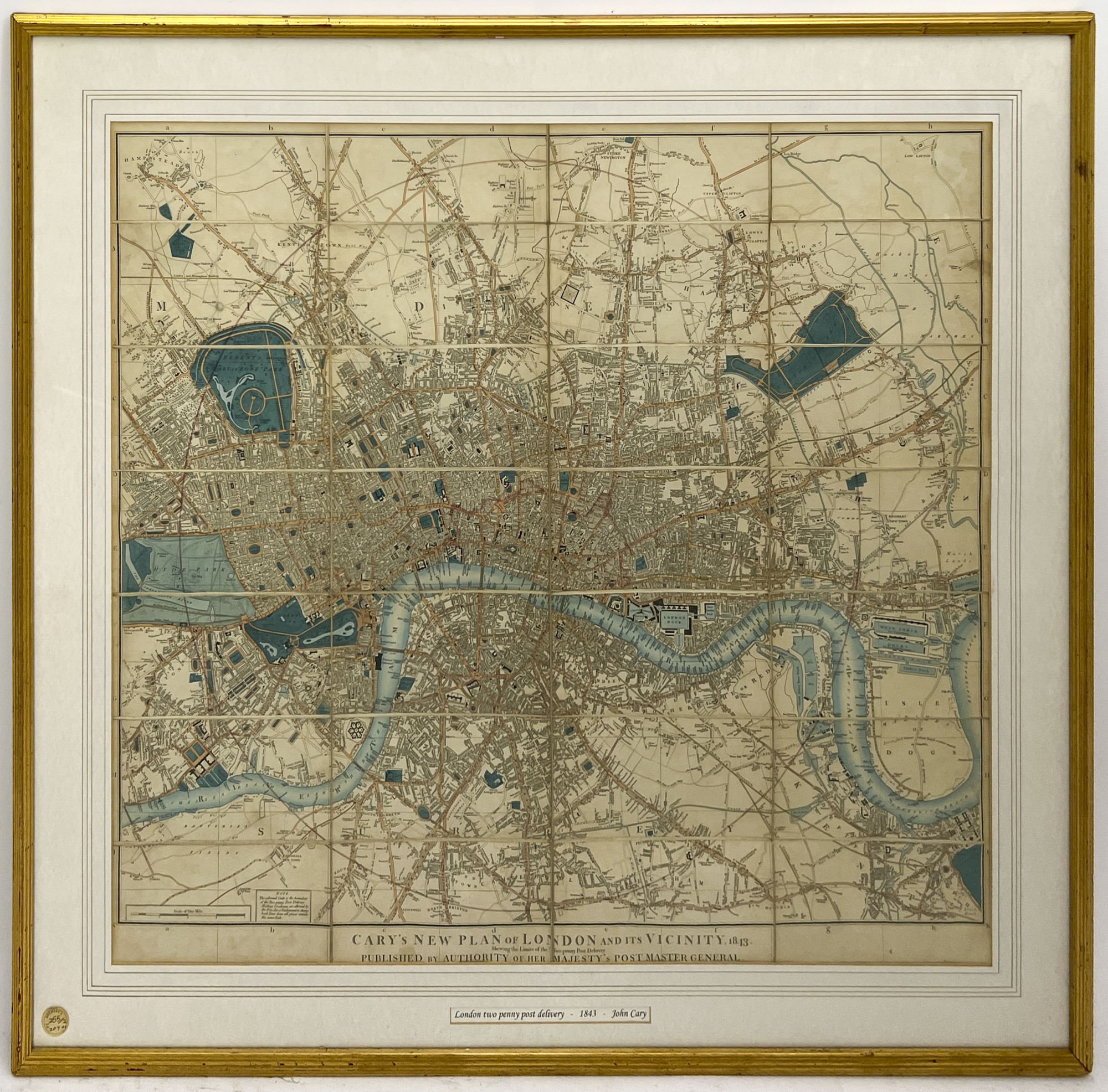G. & J. Cary - Cary's New Map of London and its Vicinity - Capsule Auctions