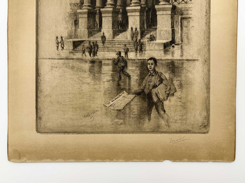 Charles Frederick William Mielatz - Porch, Old Custom House, Wall Street