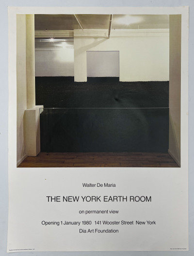 Walter De Maria - The New York Earth Room Exhibition Poster