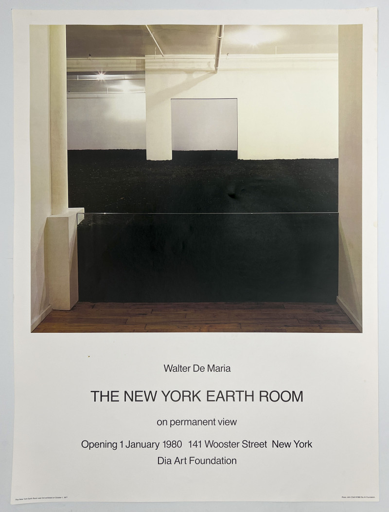 Walter De Maria - The New York Earth Room Exhibition Poster