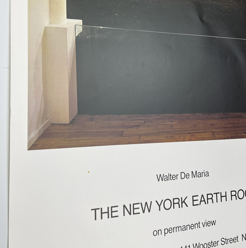 Walter De Maria - The New York Earth Room Exhibition Poster