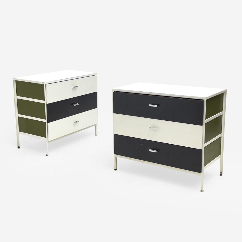 George Nelson - Steel Frame Dressers, Pair