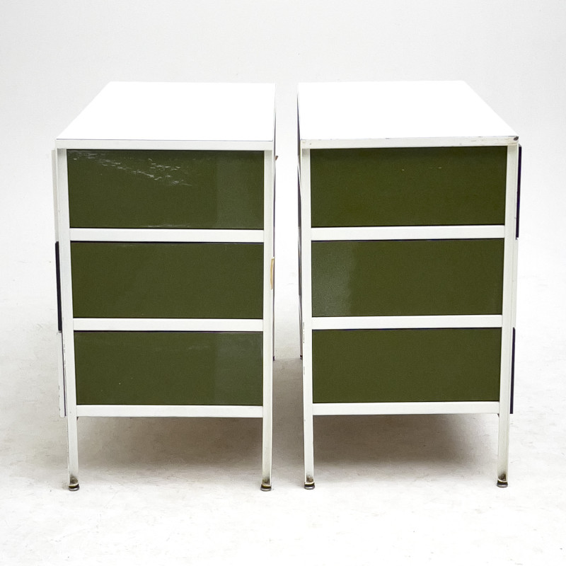 George Nelson - Steel Frame Dressers, Pair