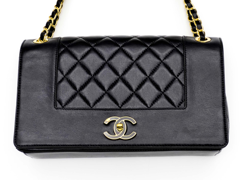 Chanel - Mademoiselle Vintage Quilted Sheepskin Flap Bag Large