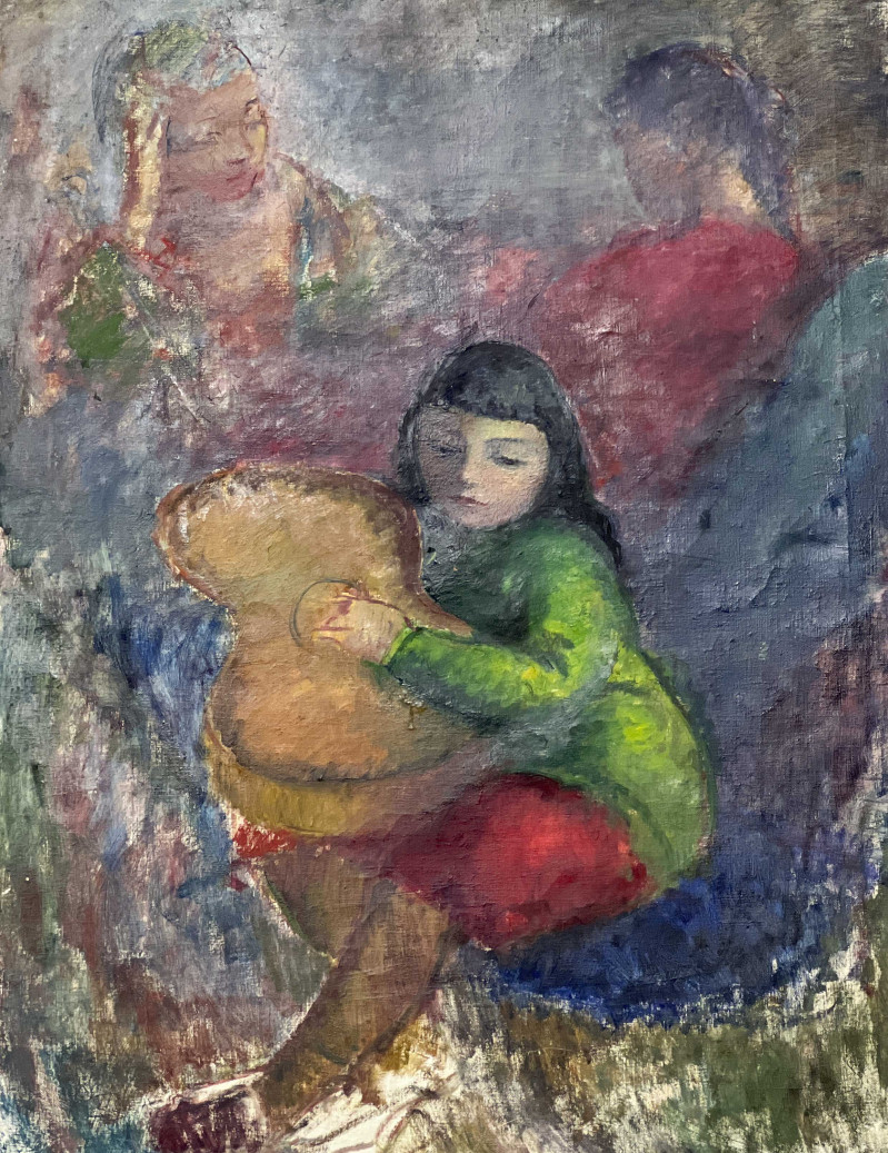 Clara Klinghoffer - Woman Pouring Tea (Leah) / Sketch of Children at Work and Play / Young Negress (3 Works)