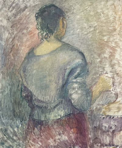 Clara Klinghoffer - Woman Pouring Tea (Leah) / Sketch of Children at Work and Play / Young Negress (3 Works)