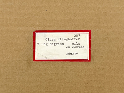Clara Klinghoffer - Woman Pouring Tea (Leah) / Sketch of Children at Work and Play / Young Negress (3 Works)