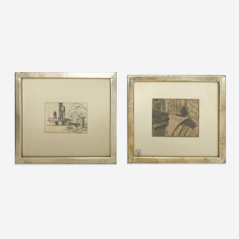 Oscar Florianus Bluemner - Newark / Pond and Plain St, S Braintree (2 Works)