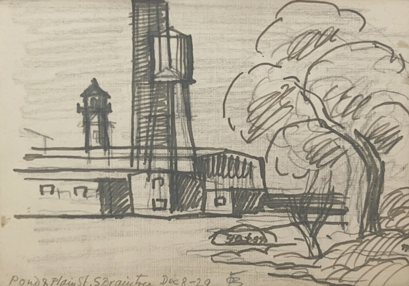 Oscar Florianus Bluemner - Newark / Pond and Plain St, S Braintree (2 Works)