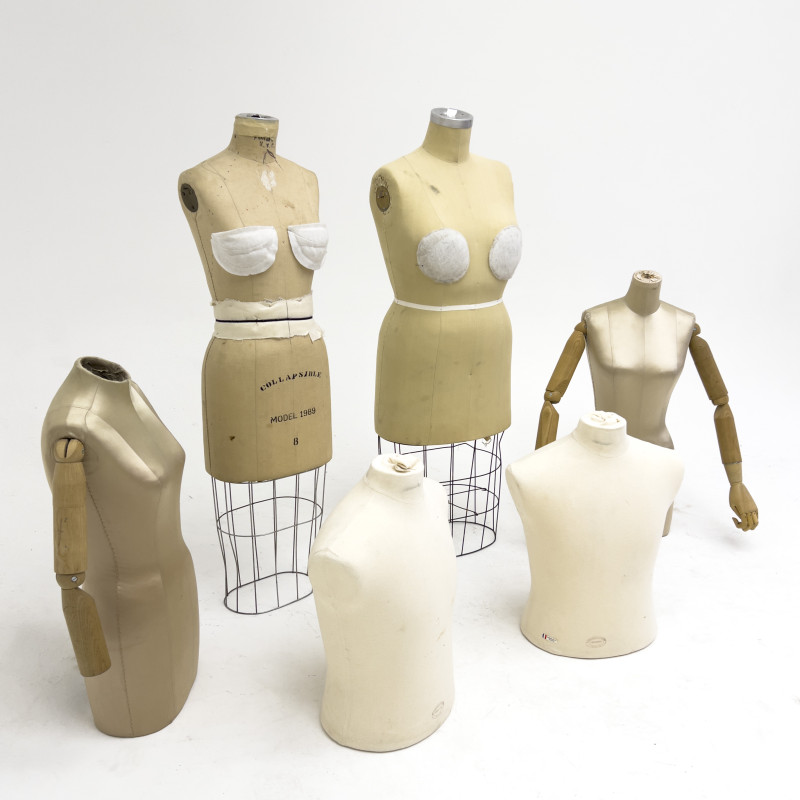 Geoffrey Beene Vintage Designer Mannequins, Group of 6