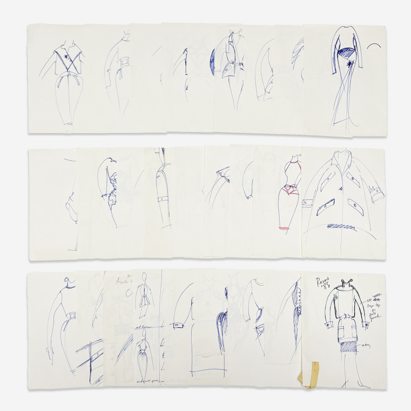 Geoffrey Beene - 28 Sketches for 1988 Resort Collection