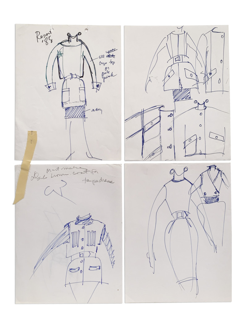 Geoffrey Beene - 28 Sketches for 1988 Resort Collection