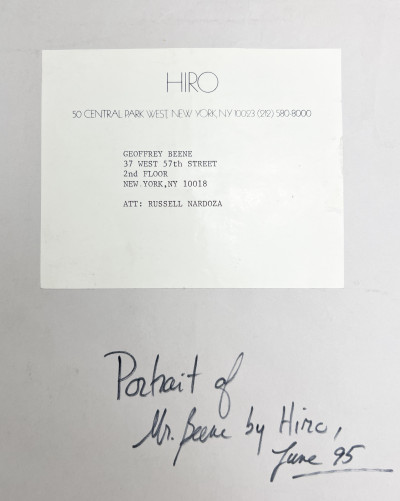 Hiro (Yasuhiro Wakabayashi) - Portrait of Geoffrey Beene, Group of 3