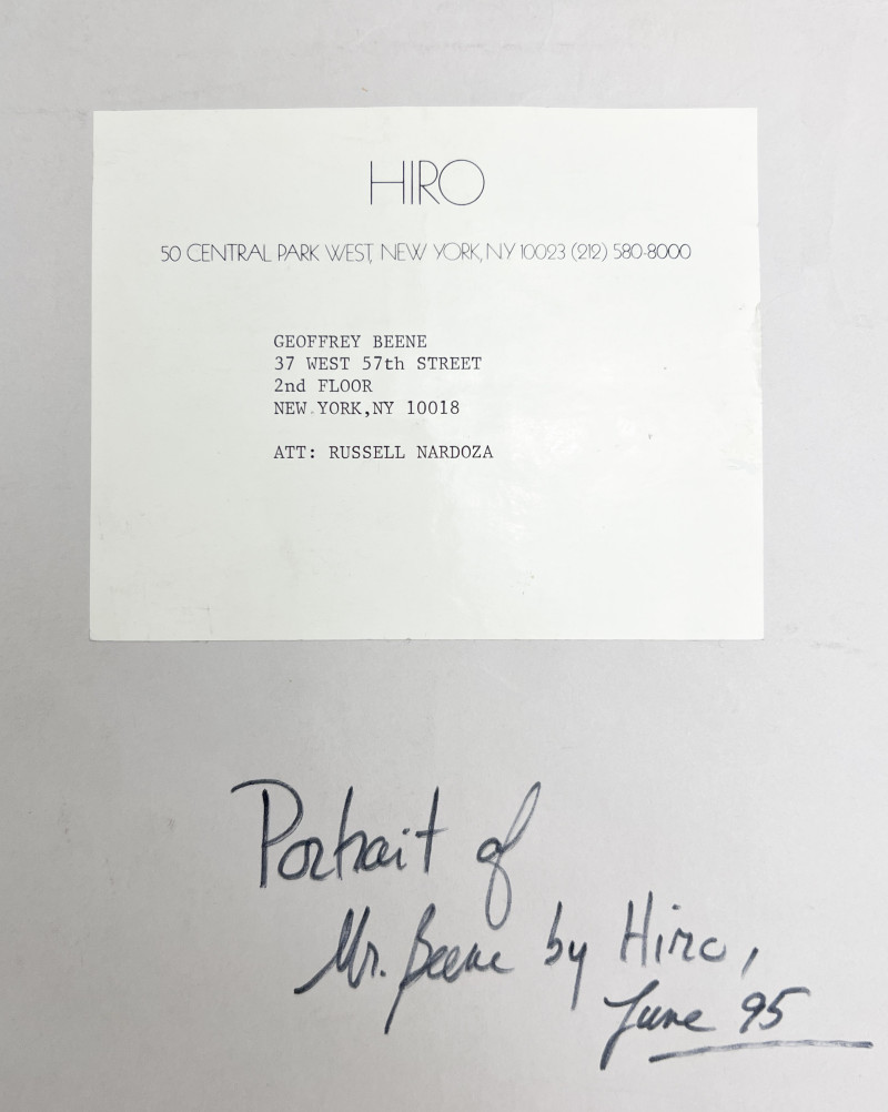 Hiro (Yasuhiro Wakabayashi) - Portrait of Geoffrey Beene, Group of 3