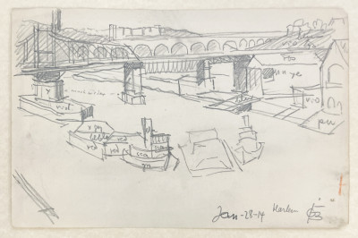 Oscar Florianus Bluemner - Harlem / Bloomfield / Passaic River (3 Works)