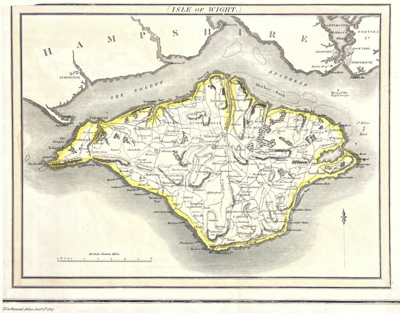 John Thompson - Map of Isles of Scilly, Mann, and Wight, Group of 3