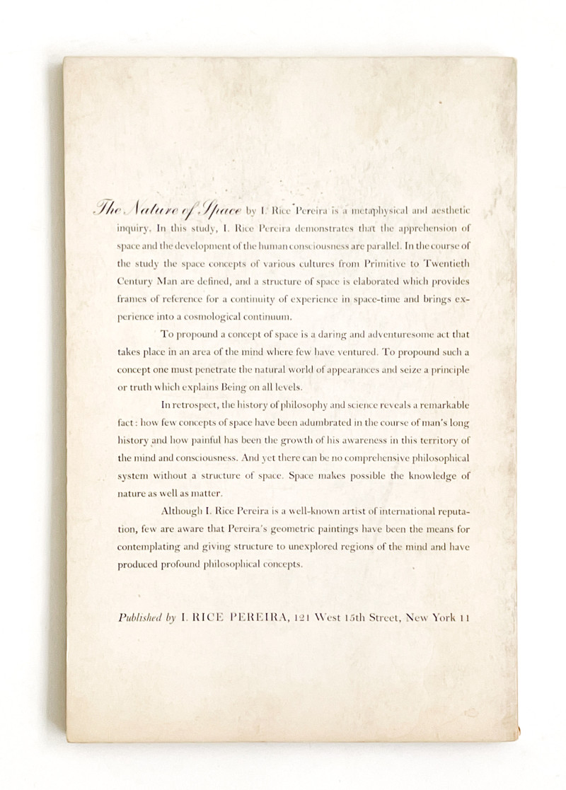 Irene Rice Pereira - The Nature of Space, A Metaphysical and Aesthetic Inquiry