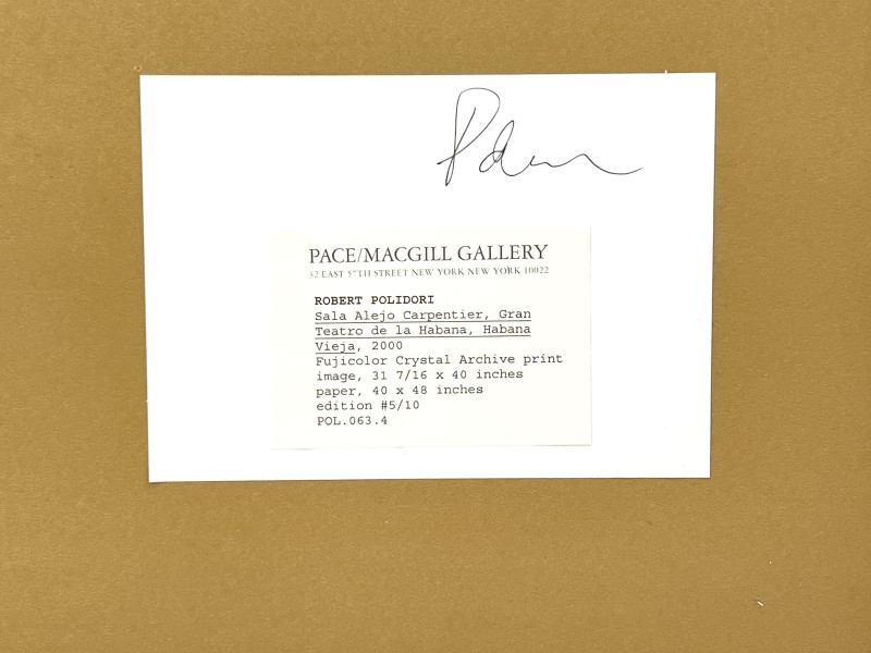 Robert Polidori - Sala Alejo Carpentier, Gran Teatro de la Habana