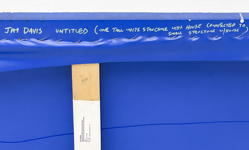 Jay Davis - Untitled (One Tall White Structure with House Connected to One Small Structure with House)