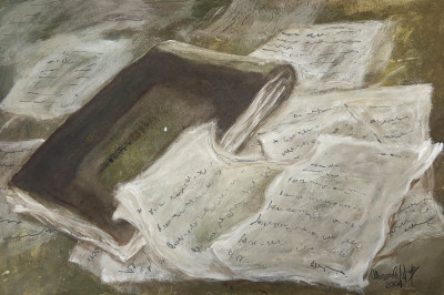 Marysole Wörner Baz - Chairs, Books, and Mushrooms, Group of 6 pieces