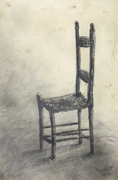 Marysole Wörner Baz - Chairs, Books, and Mushrooms, Group of 6 pieces