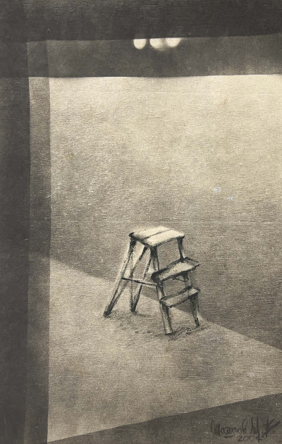 Marysole Wörner Baz - Chairs, Books, and Mushrooms, Group of 6 pieces