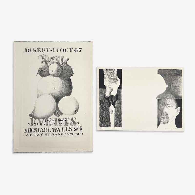 Connor Everts - Untitled (Scissors) / Everts San Francisco Series Poster (2 Works)