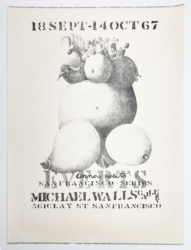 Connor Everts - Untitled (Scissors) / Everts San Francisco Series Poster (2 Works)
