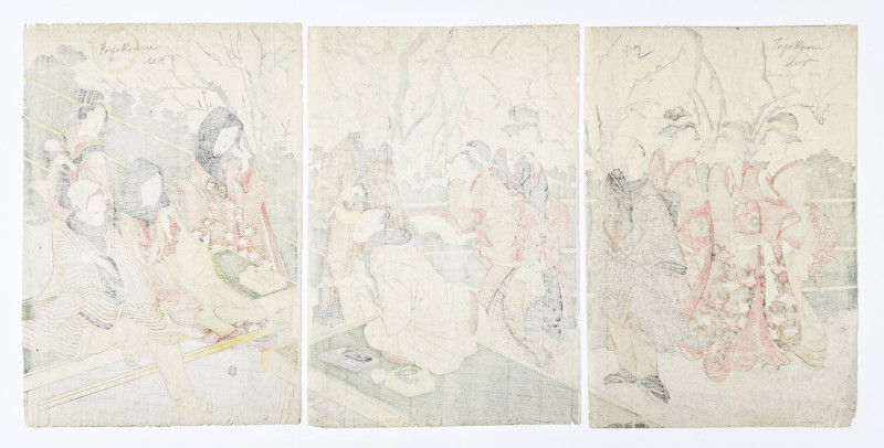 Utagawa Toyokuni - Woodcut Prints, Group of 3