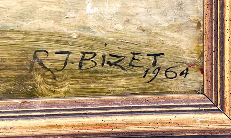 Raymond Jean Bizet - Paris Street Scene