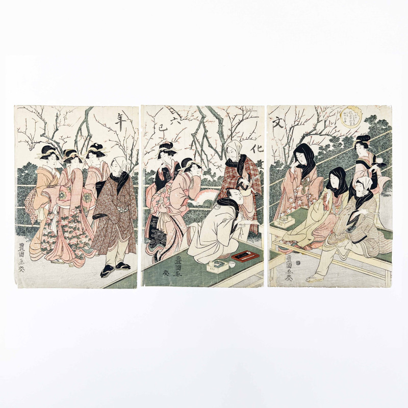 Utagawa Toyokuni - Woodcut Prints, Group of 3