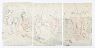 Utagawa Toyokuni - Woodcut Prints, Group of 3