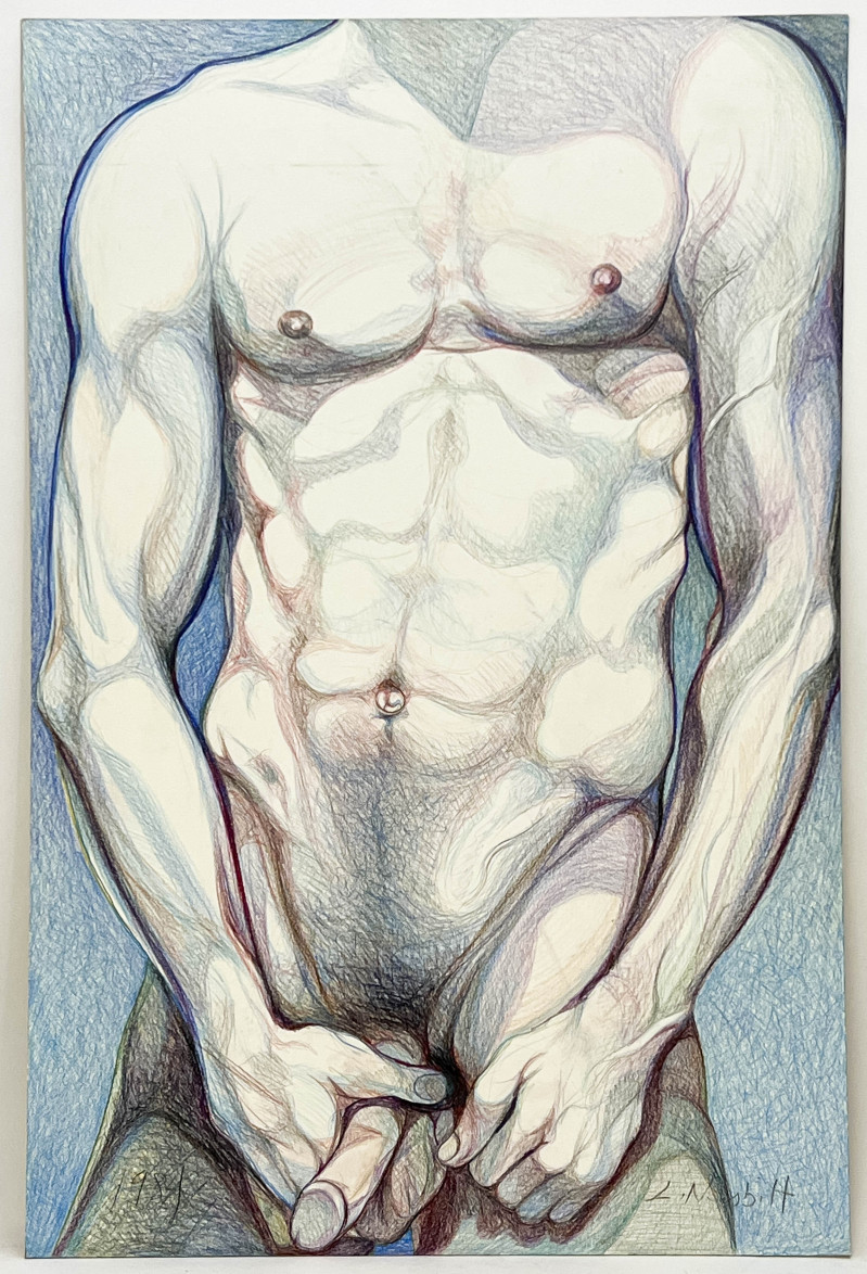 Lowell Nesbitt - Untitled (Male Nude)