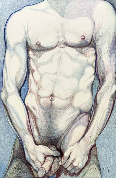 Image for Lot Lowell Nesbitt - Untitled (Male Nude)