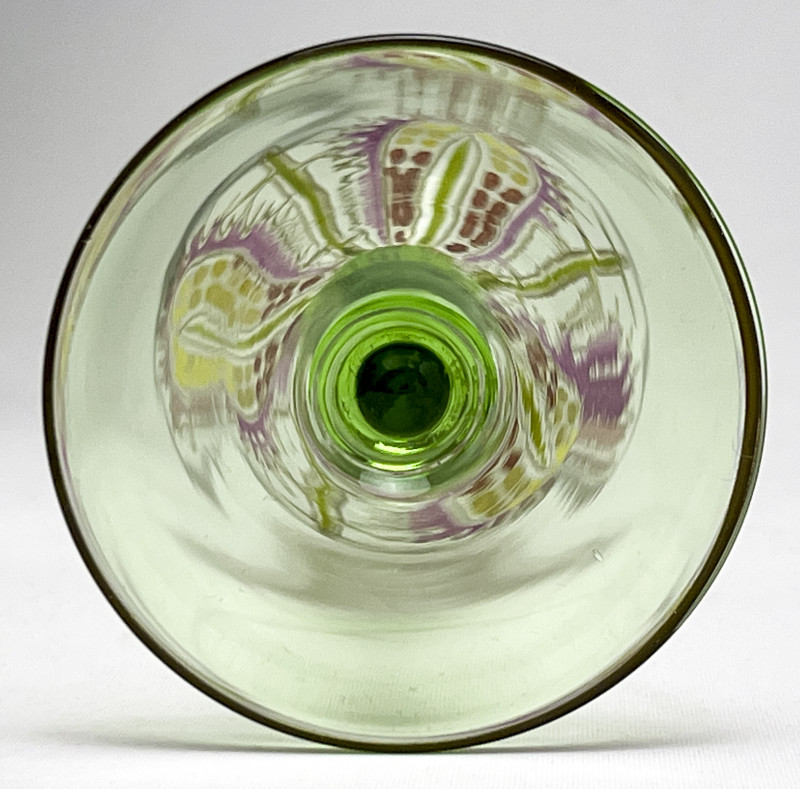 Set of 12 Austrian Enameled Liqueur Glasses