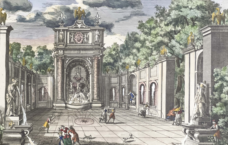 Giovanni Francesco Venturini - Two Works from Le Fontane del Giardino Estense in Tivoli